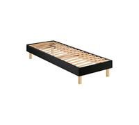 Sommier en kit déco velours nuit - 90x200