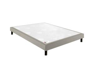 Sommier Epeda CONFORT FERME DECO NATURE 140x190 Gris souris Lattes