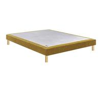 Sommier EPEDA NOYER 160x200 Chenillé Ocre. Jaune