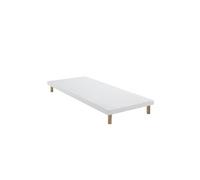 Sommier extra-plat tapissier blanc 7 cm Etoile - 90x200