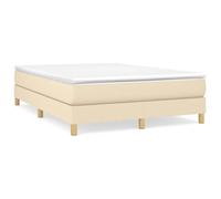 Sommier - GAROSA - 140x190 cm - Tissu Crème - 2 places - Montage facile