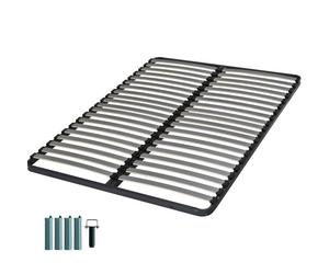 Sommier + jeu de pieds 120x190 Epsilon 2x20 lattes
