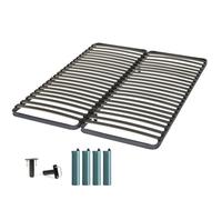 Sommier + jeu de pieds 80+80x200 Epsilon 2x21 lattes