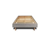 Sommier Kit Bouclette Gris 90x190 H29cm