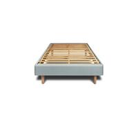 Sommier Kit Velours Gris bleuté 90x190 H29cm