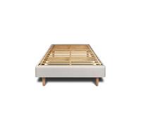 Sommier Kit Velours Gris clair 90x200 H29cm