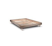 Sommier Kit Velours Taupe 160x200 H29cm