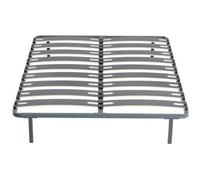 Sommier ‡ lattes - ERGO - 140 x 190 cm - Noir - 18 lattes
