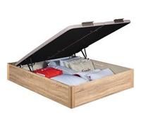 Sommier Lit Coffre Epeda Aurore - Chêne 140x190