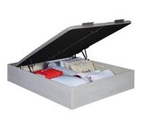 Sommier Lit Coffre Epeda Aurore - Chêne Blanchi 160x200 Blanc G