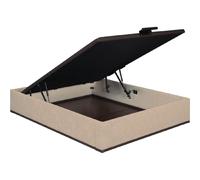 Sommier Lit Coffre Epeda Élite - Chenillé Grège 140x190