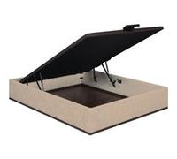 Sommier Lit Coffre Epeda Élite - Chenillé Grège 160x200 - Double Plateau