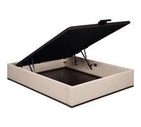Sommier Lit Coffre Epeda Élite - Chenillé Lin 160x200 Beige G