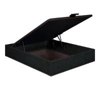 Sommier Lit Coffre Epeda Élite - Jersey Gris Foncé 140x190