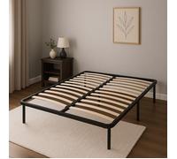 Sommier Metal 120x190 Cadre à lattes + Pieds 29 cm Epaisseur Metal 1,2 mm 14 Lattes en 9 mm Durabilité CADRE A LATTE JULIE
