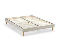 Sommier nuit de coton 90x190 cm 2 hauteur 14 cm Beige G