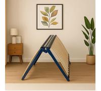 Sommier Pliable - Couchage 160 cm - Sommier 2 Places à Lattes 40 Lattes Multiplis - Cadre Métal Époxy, Lit Gain de Place