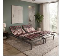 Sommier Relaxant Electrique by Sampur | 100% Plots Ergonomiques - 2x100x200 cm - Literie de Relaxation Electrique Encastrable