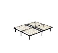 Sommier Renforce 140x190 cm - Cadre a Lattes 29 cm - Compatible avec Tous Matelas - Metal Epaisseur 1,4 mm - 18 Lattes en 9 mm - CADRE A LATTE MICHEL