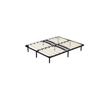 Sommier Renforcé 200x200 cm - Cadre à Lattes 29 cm en Métal 1,4 mm avec 18 Lattes en 9 mm - Compatible avec Tous Matelas - CADRE A LATTE MICHEL