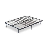 Sommier Robuflex 140x190 cm 25 cm de hauteur 5 zones de soutien Pieds inclus