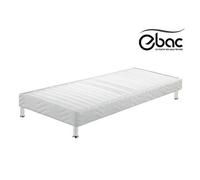 EBAC Literie Sommier tapissier 70x190 Omega Blanc 18 Lattes