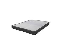 Sommier tapissier 120x190 Omega simili gris 2x18 lattes