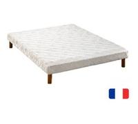 Sommier tapissier 14 lattes recouvertes eco 120x190 Blanc G