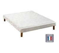Sommier tapissier 14 lattes recouvertes eco 90x190 Blanc G