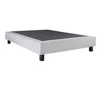 Sommier Tapissier 140x190 Gris Pieds Bois massif - EMPIRE - ALTOBUY Gris G