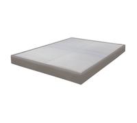 Ebac - Sommier tapissier Omega simili taupe - Marron