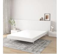 Sommier Tapissier 140x190cm - FRIXOVEL - Sommier à Lattes - 26 Lattes - 5 Pieds - Blanc