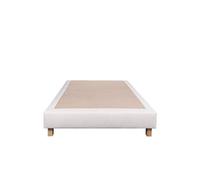 Sommier tapissier 140x200, beige, Gamme Prestige Hôtel, bois massif + pieds offerts