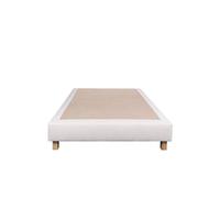 Sommier tapissier 160x200, beige, Gamme Prestige Hôtel, bois massif + pieds offerts