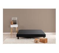 Sommier tapissier 160x200 cm - Noir - Pieds inclus - DEKO DREAM Rakenne