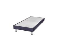 Sommier tapissier 80x190 cm avec renfort lombaire gris foncé - DREAMO