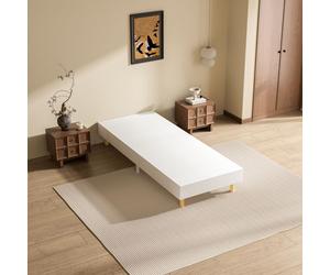 Sommier Tapissier 80x200 CM,DEWINNER Sommier Lit Simple 80x200 CM,6 Pieds,Surmatelas en Mousse Haute Densité,Hauteur Pieds 29 CM