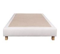 Sommier tapissier 90x190, beige, Gamme Prestige Hôtel, bois massif + pieds offerts Beige G