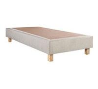 Sommier Tapissier 90x190 Beige Pieds Bois massif - EMPIRE - ALTOBUY Beige G