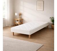 Sommier tapissier 90x190 blanc