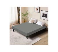 Kosmi Sommier tapissier à Lattes 140x190cm sur Pieds pour lit 2 Places