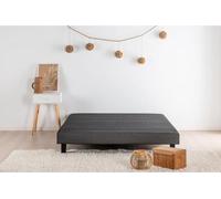 Sommier Tapissier à Lattes DEKO DREAM Rakenne, 160 x 200 cm, Bois Massif Gris Anthracite, 12 Lattes, Hauteur 12 cm