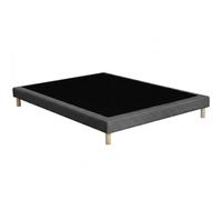 Sommier tapissier à lattes fixes, couchage ferme, soutien optimal - 140 x 180 cm, Sommier - Gris Foncé