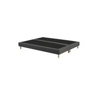 Sommier tapissier a lattes fixes gris, couchage ferme, soutien optimal Dimensions - 2x80 x 200 cm