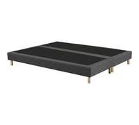 Sommier tapissier a lattes fixes gris, couchage ferme, soutien optimal Dimensions - 2x80 x 200 cm Gris