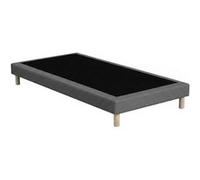 Sommier tapissier a lattes fixes gris, couchage ferme, soutien optimal Dimensions - 90 x 200 cm Gris
