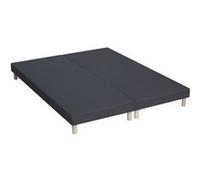 Sommier tapissier à lattes gris anthracite, 12 cm, Made in France - 2x80 x 200 cm Anthracite G