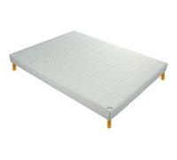 Sommier tapissier à lattes recouvertes tonic 140x190 Blanc G