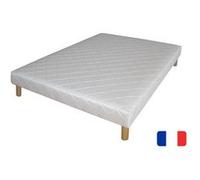 Sommier tapissier à ressorts 140x190 Blanc G