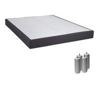 Sommier tapissier altobuy 140x190 cm hauteur 15 cm Gris G